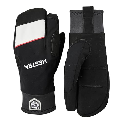 Hestra XC Tracker 3-Finger Glove, Windproof, Water-Resistant Cross Country Ski Gloves for Winter Sports & Nordic Training - Black - 11