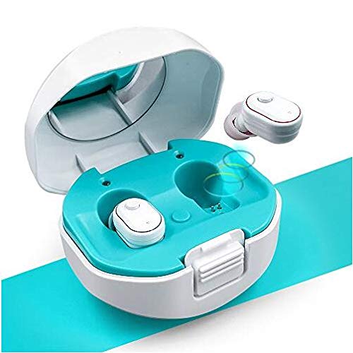 Soroya Invisible Fashion Rechargeable Hearing Amplifier,Small Powerful, ITC Sound Amplifier, ITC Hearing Amplifier (White)