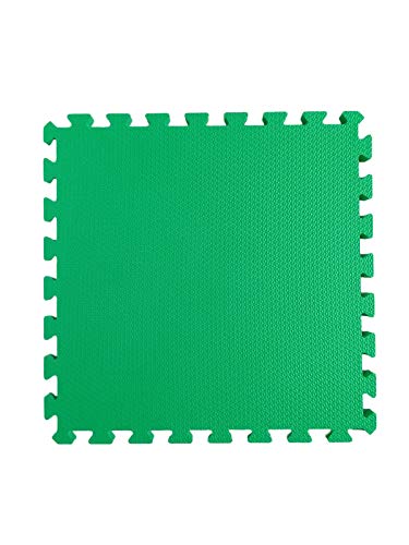 Kit 16 Tapetes Tatames Coloridos Eva 50cm X 50cm X 15mm C/Borda