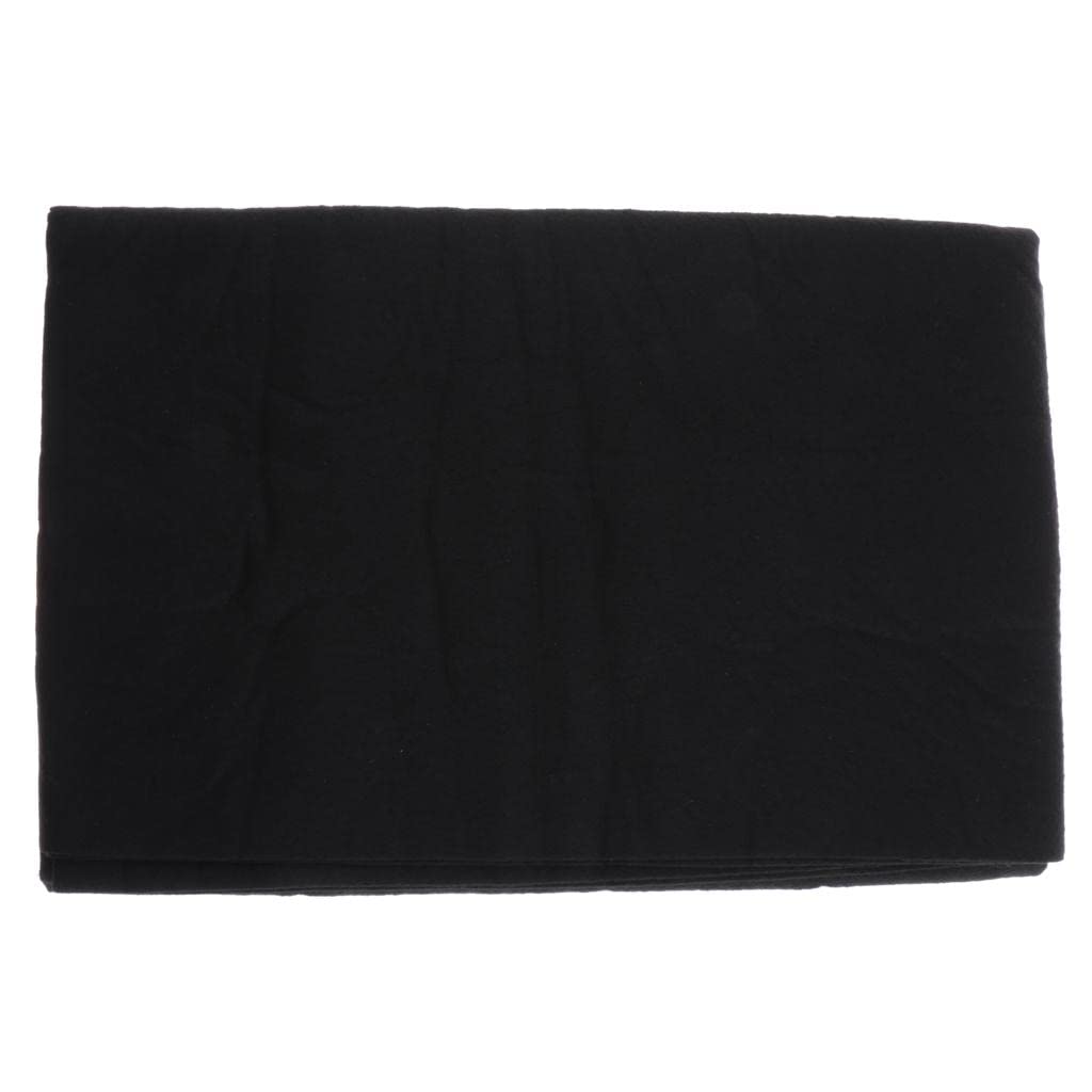 Baoblaze Wollfilzmatte Chinesische Malerei Filz Unterlage, Xuan Papier Tuch Rolle für Chinesische Kalligraphie, Schwarz