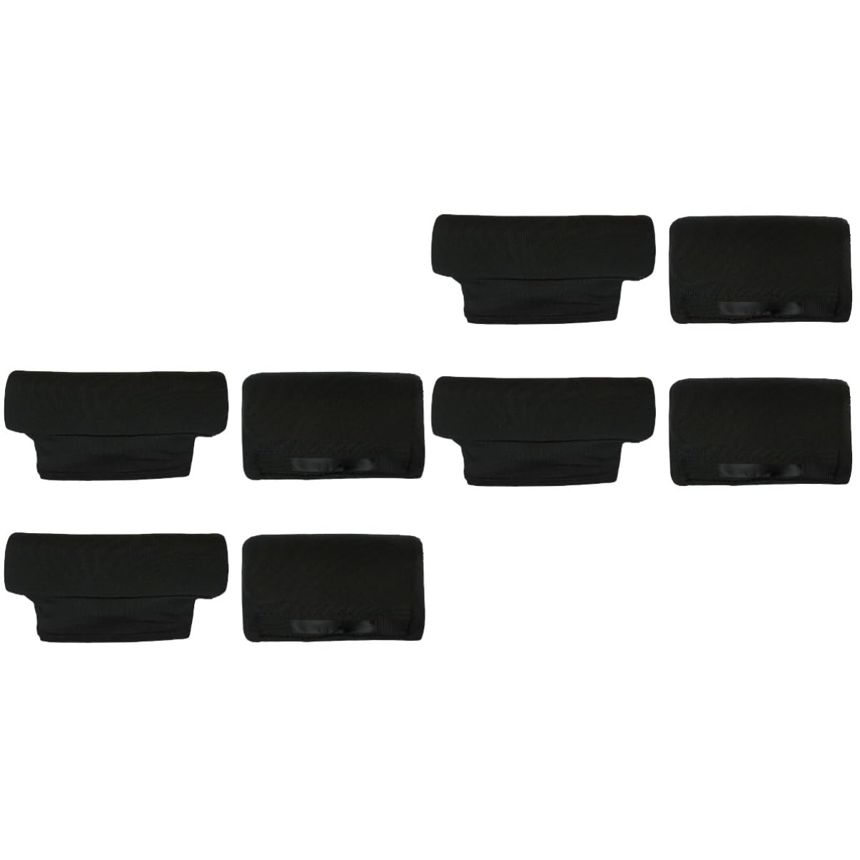 Gatuida 2juegos Almohadillas Acolchadas Para Muletas y Bastones Cubiertas De Manija Para y Soporte Para Adultos y Ancianos Negro