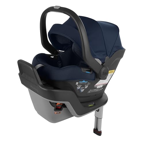 Image of UPPAbaby Mesa Max Infant Car Seat/Base with Load Leg and Robust Infant Insert Included/Innovative Safety Features + Simple Installation/Direct Stroller Attachment/Noa (Navy Mélange)