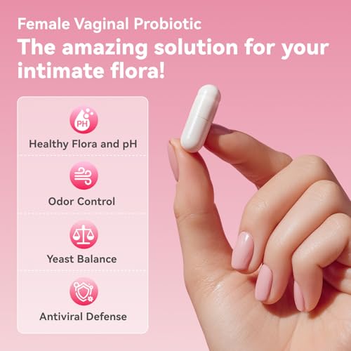 Gynable Vaginal Probiotic for Women- Female Probiotic for pH Balance,Upgraded to 10 Billion CFU Probiotics Odor Control, Yeast Balance, Promote Healthy Vaginal Flora & Feminine Health