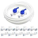 Pxyelec 3/8 inch 10 Meters Length PE Tubing Hose Pipe for RO Water Filter System White, 3/8 inch...