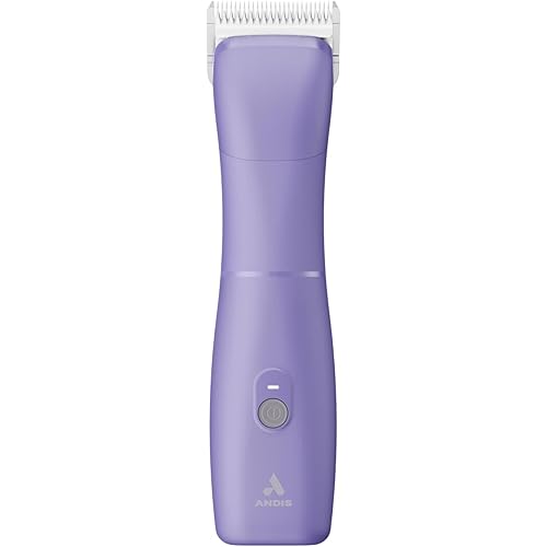 Andis Emerge Lithium-ion Cordless Detachable Blade Dog Clipper, for All Coats & Breeds, Purple, 560489