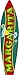 Smart Blonde Margarita Metal Novelty Surf Board Sign SB-060
