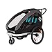 Produktbild Hamax Traveller Zweisitzer Fahrradanhänger + Kinderwagen (Schwarz/Grau)