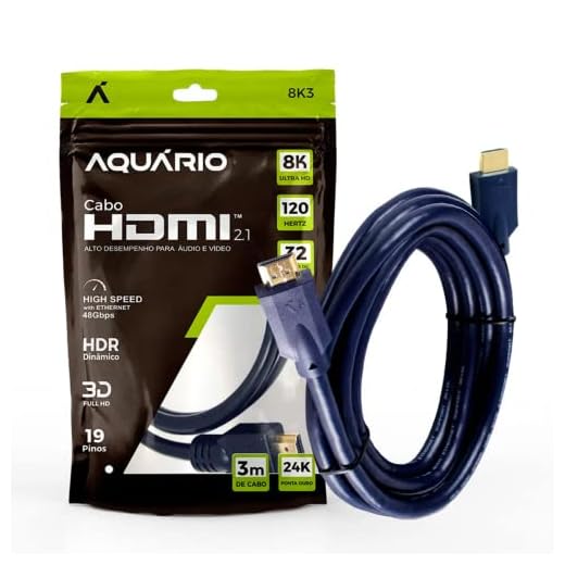 CABO HDMI 2.1 8K 3D 19 PINOS - 3 METROS