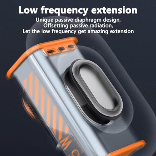 Image of EchoWave 6W Bluetooth Speaker Compact and Portable Transparent Design with Dual Bass, TF Input, and USB-C Charging Enhanced Portability with Integrated Strap (Assorted)