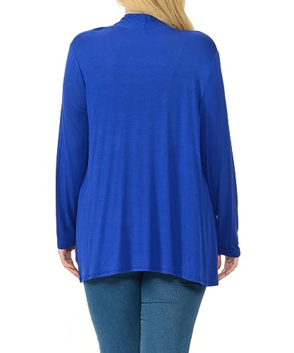 Image of Pastel by Vivienne Women's Long Sleeve Jersey Plus Size Cardigan