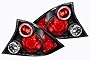 Anzo USA 221046 Honda Civic Halo Black Tail Light Assembly - (Sold in Pairs)