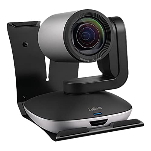 Logitech PTZ Pro 2 Camera, Caméra vidéo Full HD 1080p avec fonctions améliorées de mouvement panoramique/d'inclinaison, incluant Télécommande, Noir/Gris, Compatible Skype, Zoom, PC/Mac/Portable/Chrome