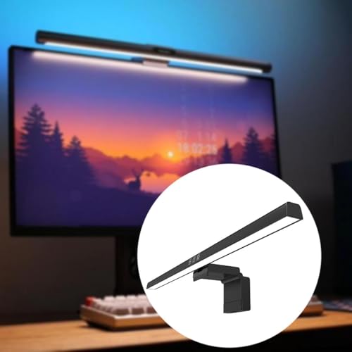 Lampe de moniteur d'ordinateur LED pour supprimer les reflets et libérer l'espace - 3