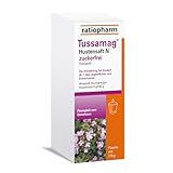 Tussamag Hustensaft N zuckerfrei ratiopharm: Bewährter Schleimlöser bei Husten und Bronchitis mit der natürlichen Kraft des Thymians, 175 g (150 ml)