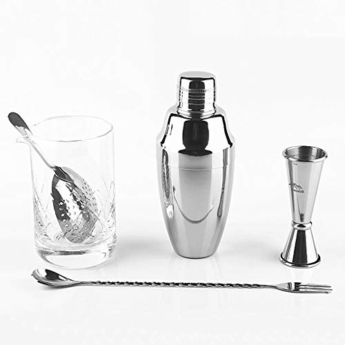 Set de Coctelera Cobbler 5 Piezas Kit Bartender miniatura 1