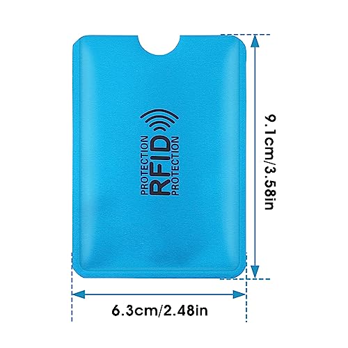 9 Pcs RFID Blocking Sleeves Credit Card Protector RFID Card Holder Identity Card Protectors Credit Card Holder for Women Men2