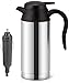 Bouilloire électrique portable en acier inoxydable de 24 V, 750 ml, avec chargeur allume-cigare, tasse d'eau chauffante, 100 °C à 24 V