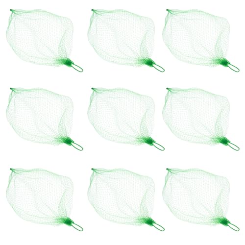 DIYEAH Bolsas de Malla para Frutas y Verduras de Nailon Reutilizables 40 CM Color Verde Paquete de 100 Unidades Transpirables y Resistentes para Almacenamiento y Compra a Domicilio