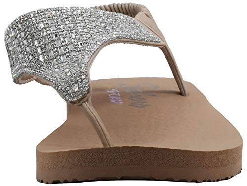 Skechers Skechers Women's Meditation-Rock Crown Thong Sandal Natural 9 M US