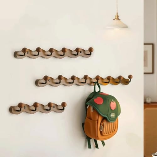 Porte-manteau mural design en bois de qualité supérieure pour chapeau créatif