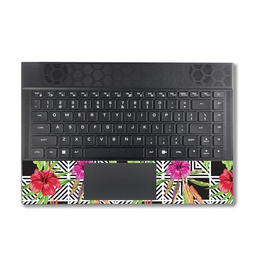 Image of MightySkins Skin Compatible with Alienware X14 R2 (2023) Full Wrap Kit - Pop Hibiscus | Protective, Durable, and Unique Vinyl Decal wrap Cover | Easy to Apply & Change Styles | Made in The USA