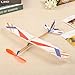 TOYANDONA Airplane Toys- 5Pcs Glider Planes DIY Rubber Band