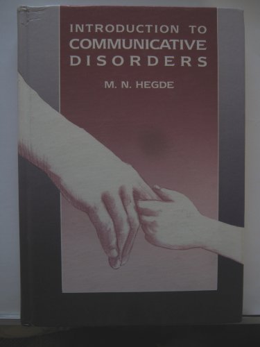 Introduction to Communicative Disorders