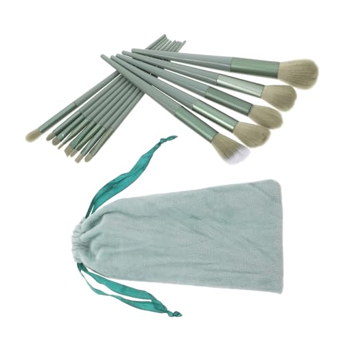Kit pinceaux maquillage avec sac et manches en plastique durables