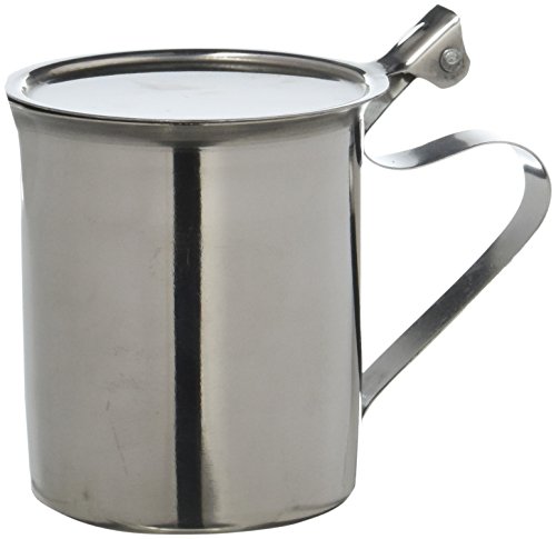 Winco Sct-10F Stainless Steel Stackable Creamer With Flat Cover, 10-Ounce #TOP26