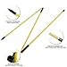 Goashpeaot High-Resolution 34pcs Strike Stickers for Putter Wood & Iron Clubs 3 in 1with 2 Pack 40'' Golf Alignment Sticks, Porfessional Alignment Sticks for Swing Trainer Practice (Yellow)