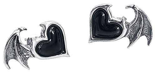Alchemy Gothic BlackSoul Mujer Set de Pendientes Plateado Peltre Cover