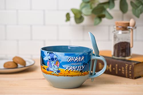 Silver Buffalo Scrump Ohana Family Quote, Ceramic Soup Mug with Spoon, 24oz by Silver Buffalo - Used condition - Image 4