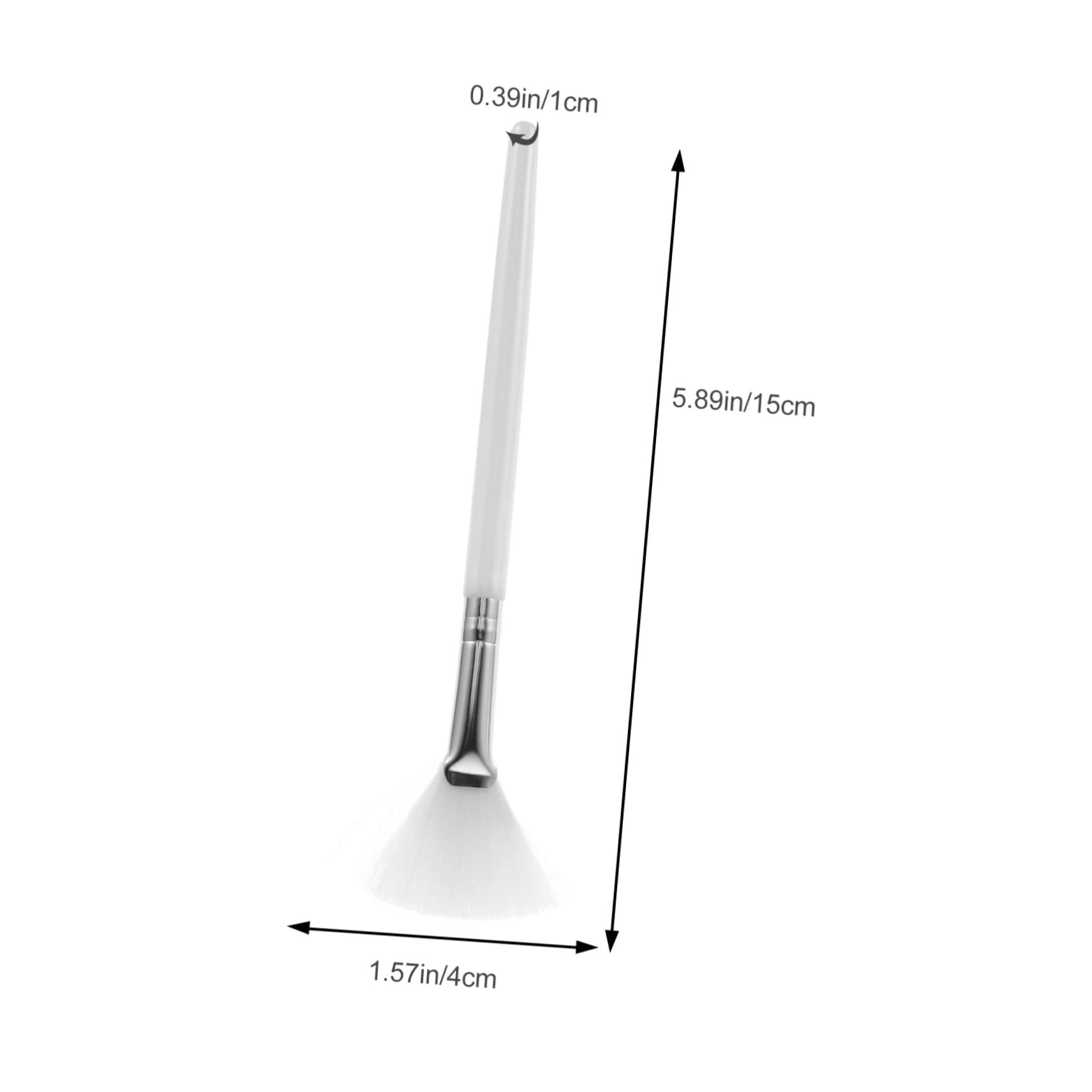 minkissy 6pc Fan Facial Makeup Brush Beauty Mask Applicator Mask Tool Acid Brush for Highlighter Face Fan Makeup Drying Skin-friendly