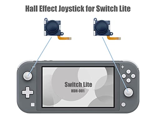 ElecGear 2X Hall Joystick Replacement for Switch Lite, Electromagnetic Effect Sensor No-Drifting Thumbstick Module for Left and Right Controller, Repair Tool Included – [Not for Joy-Con] - Thumbnail 2