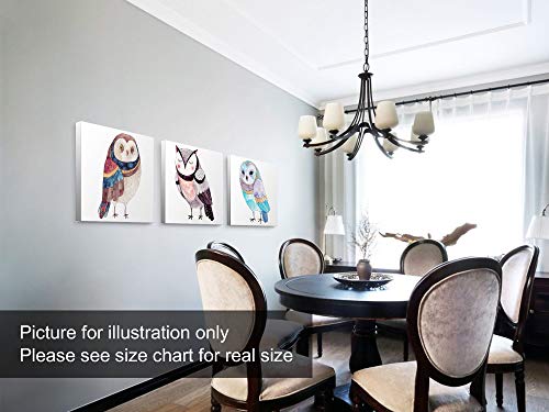 Niwo Art-Cute Owl Combo, Bird Canvas Wall Art Home Decor,Framed Ready To Hang #TOP3