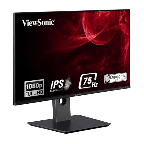 ViewSonic 60.96Cm (24") FHD SuperClear IPS Monitor with 75hz,104% SRGB, Eye-Care, Ergonomic Stand Swivel, Height Adjustment, Tilt & Pivot, Frameless Design, Cable Management, HDMI/DP/VGA -VX2480-SHDJ (B09F6SJZMB) Amazon Price History, Amazon Price Tracker