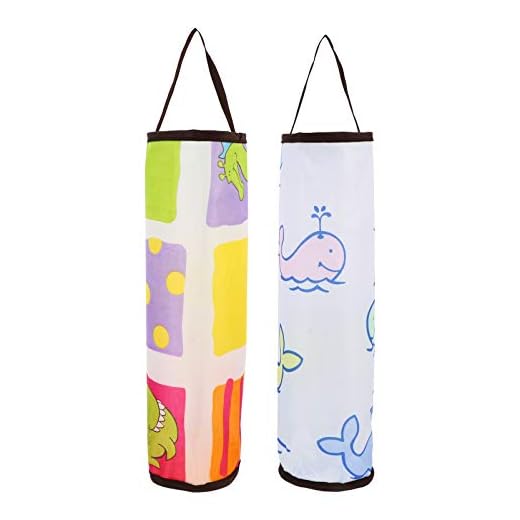 Cabilock 2 Unidades de Dispensadores de Bolsas de Supermercado Dispensador de Bolsas de Almacenamiento Colgantes Plegables Porta Bolsas de Basura para El Hogar Y La Cocina
