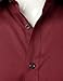 JEMITOP Men's Short Sleeve Dress Shirts Casual Business Formal Slim Fit Stretch Wrinkle Free Button Down Shirt Burgundy XL