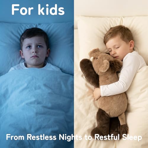 Image of Niuniu Daddy Weighted Wild Boar Stuffed Animal for Kids & Adults, 20 Inch 3.3lb Large Plush Toy with Soft Fur, Weighted Plushies Pillow for Sensory Calm, Huggable Gift for Everyday Comfort