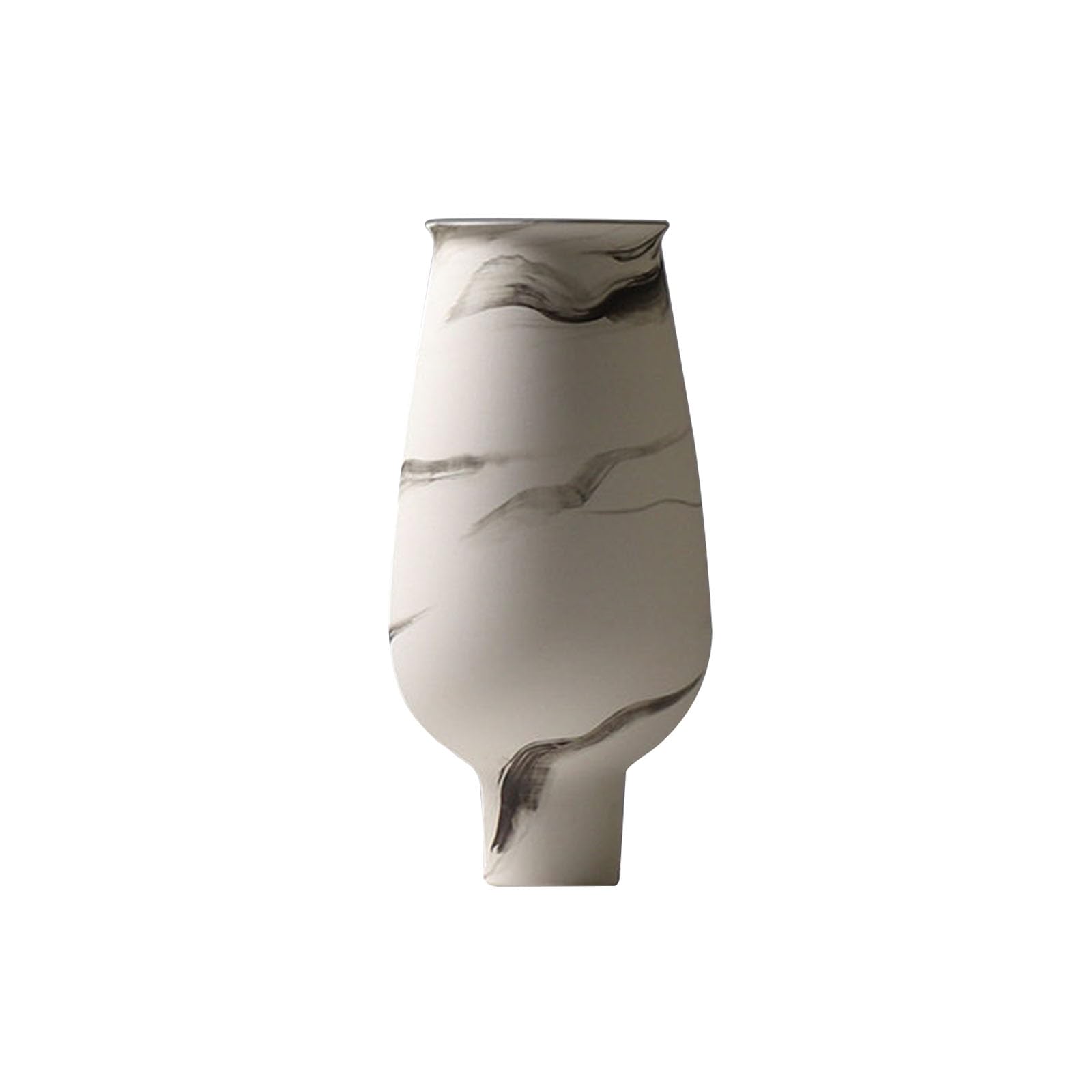 Nzzkoides O1 Large Art Ceramic Vase, Creative Decorative Vase, Ornament For Living Room, Bedroom, Restaurant, Hotel, Farmhouse, Villa, Irregular Shape(Size:15.5 * 15.5 * 32Cm,Color:o1)