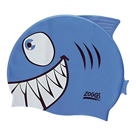 Zoggs Boys' Shark Silicone Swimming Cap Cover