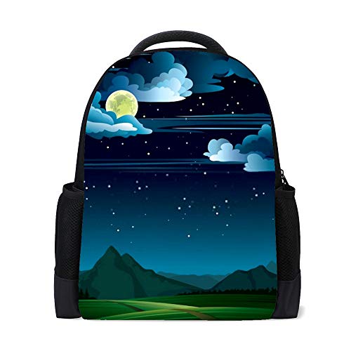 Sac à dos d'école ados et femmes voyage été nuit étoilée