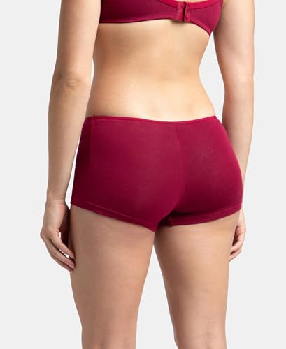 Image of Jockey SS04 Women High Coverage Super Combed Cotton Elastane Stretch Boy Leg (Pack of 2)