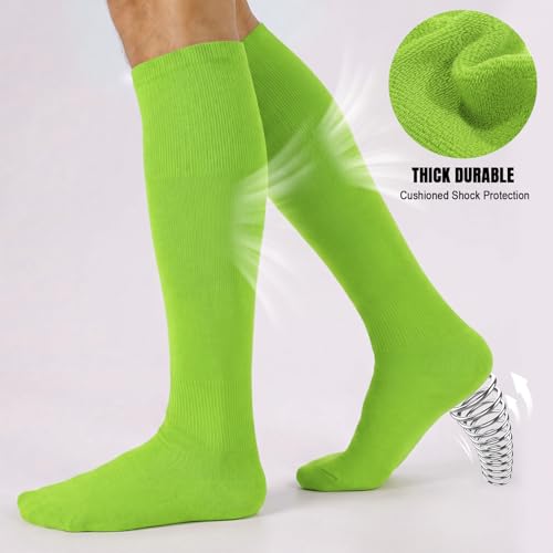 Image of XZQTIVE Baseball Softball Socks and Baseball Softball Belt Combo Set Knee-High Soccer Socks for Kids Youth Adult