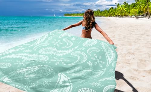AISPARKY Beach Blanket Waterproof Sandproof Quick Drying Beach Mat Extra Large Outdoor Picnic Blanket for Travel Camping Hiking — view 6
