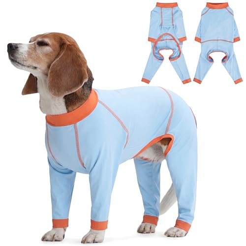 FUAMEY Dog UV Resistant Full-Body Shirt with Long Sleeves for Small Dogs