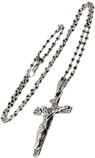 Colar De Cruz Masculino Corrente Com Pingente Colar De Cruz Masculino Colar De Cruz Masculino Corrente Com Pingente De Prata Acessórios De Cruz Colar De Cruz Masculino