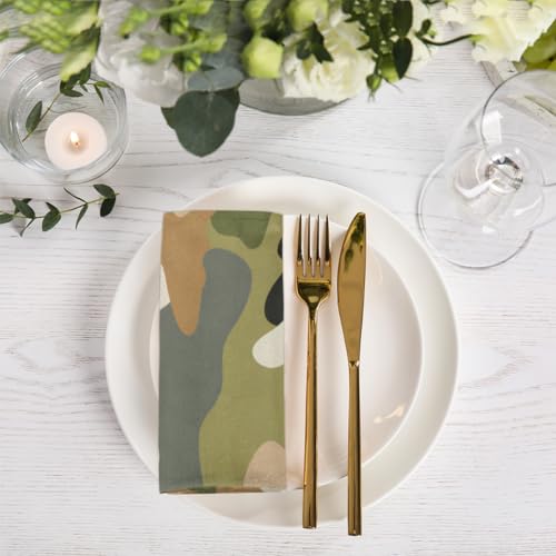 Servilletas de tela camuflaje militar set 6 50.5x50.5 cm miniatura 6