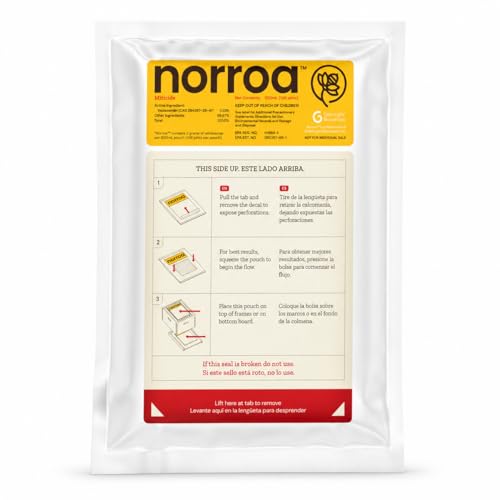 Norroa Varroa Mite Treatment RNAi-Based 18-Week Control Ready-to-Use Pouches for Beekeeping 2-Pack
