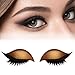 8 Pairs Lazy Eye Shadow Eyelash Patch, Eyeshadow Eyelashes Makeup Stickers with False Lashes & Shadow, Makeup Stencils Sticker, Reusable Colorful Eyes Makeup-Sticker for All Eye Shapes (Gold)